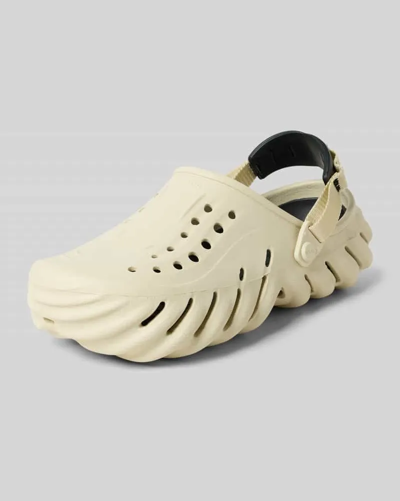 Crocs Hausschuhe mit Label-Detail Sand