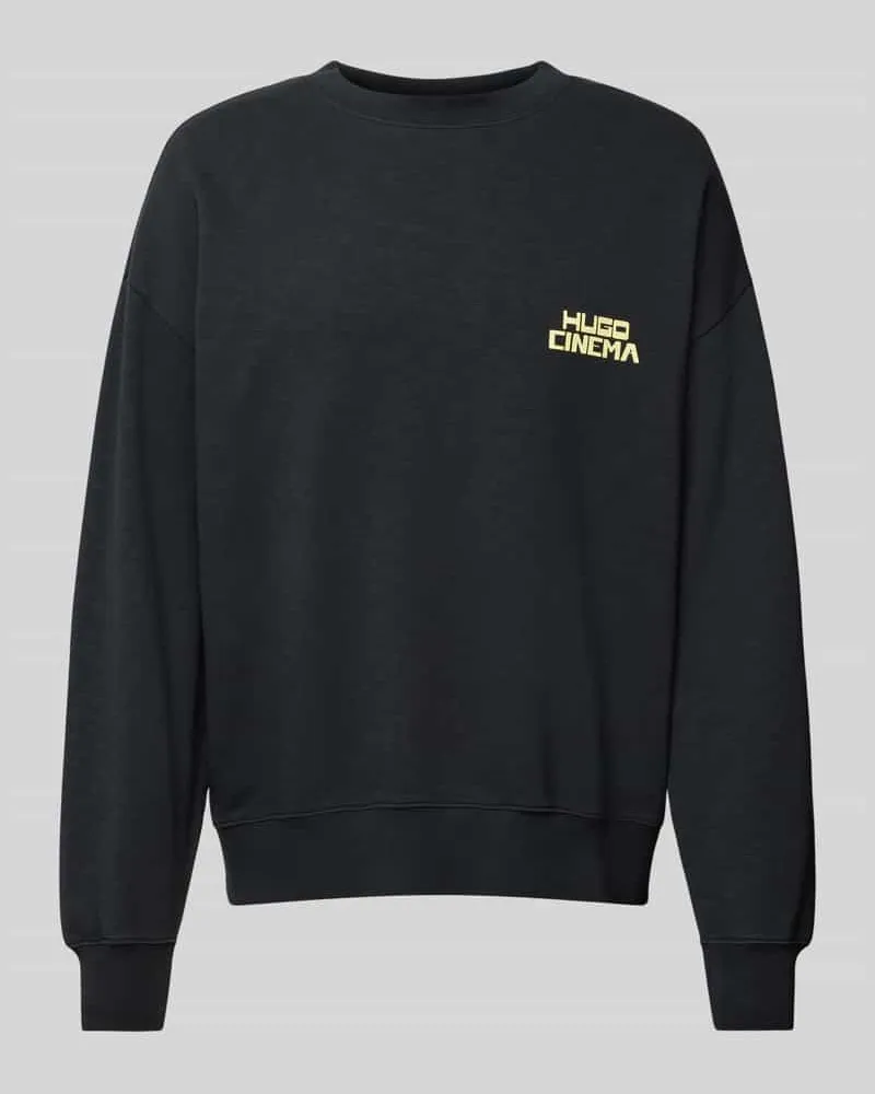 HUGO BOSS Sweatshirt mit Label-Print Modell 'Dargentix 