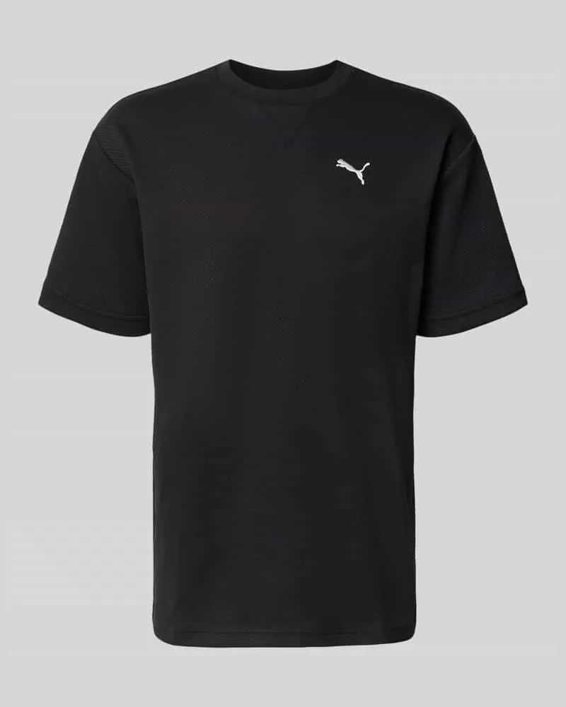 Puma Relaxed Fit T-Shirt aus reiner Baumwolle Modell 'ESS ELEVATED Black