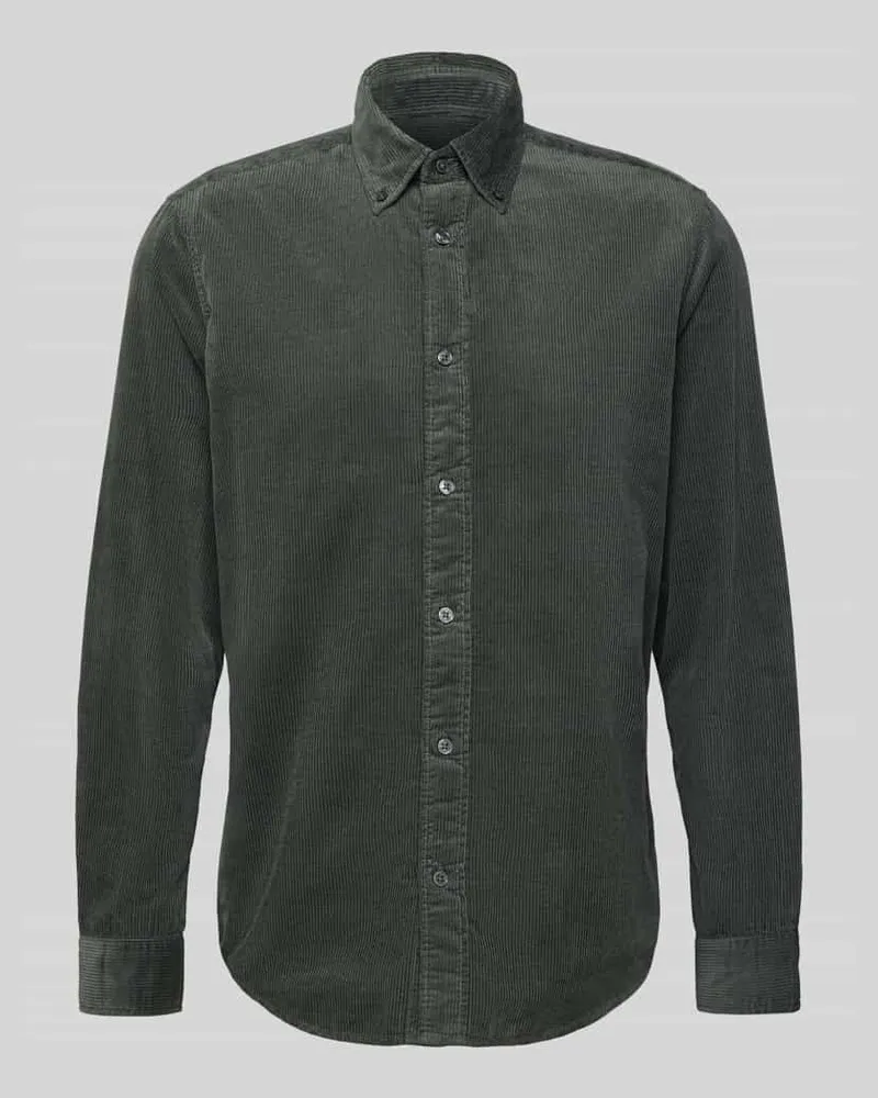 Marc O'Polo Regular Fit Freizeithemd aus reiner Baumwolle Graphit