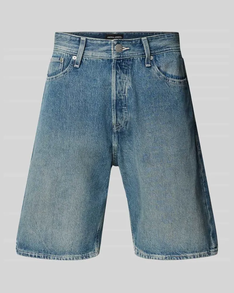 Jack & Jones Baggy Fit Jeansshorts im Used-Look Modell 'ALEX 