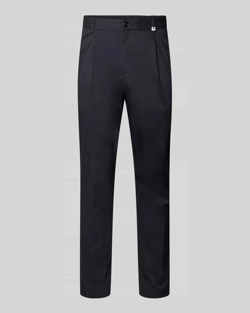 JOOP! Regular Fit Stoffhose mit Logo-Detail Modell 'Lester Marine