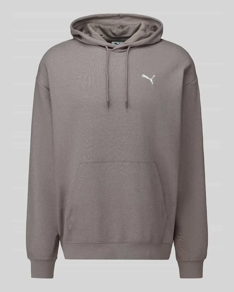 Puma Comfort Fit Hoodie aus Baumwoll-Mix Modell 'ESS ELEVATED Schlamm