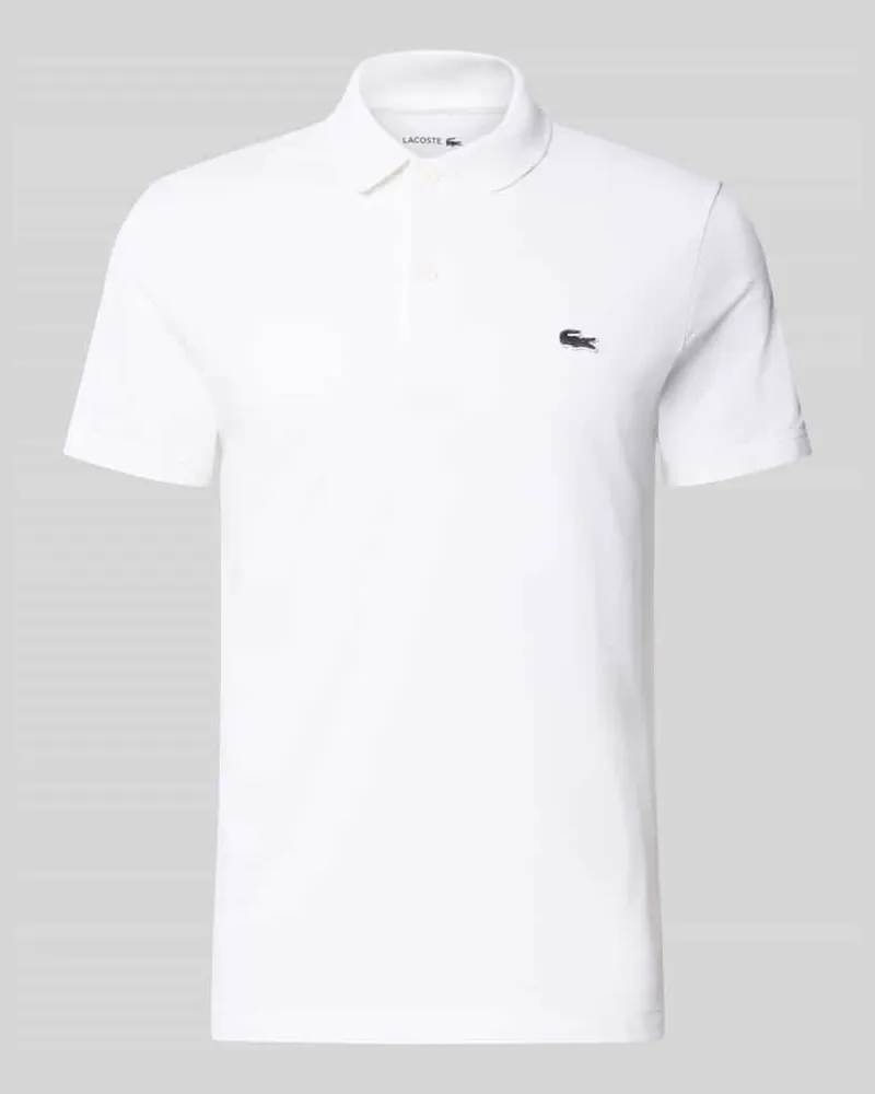 Lacoste Regular Fit Poloshirt aus Baumwoll-Mix Weiss
