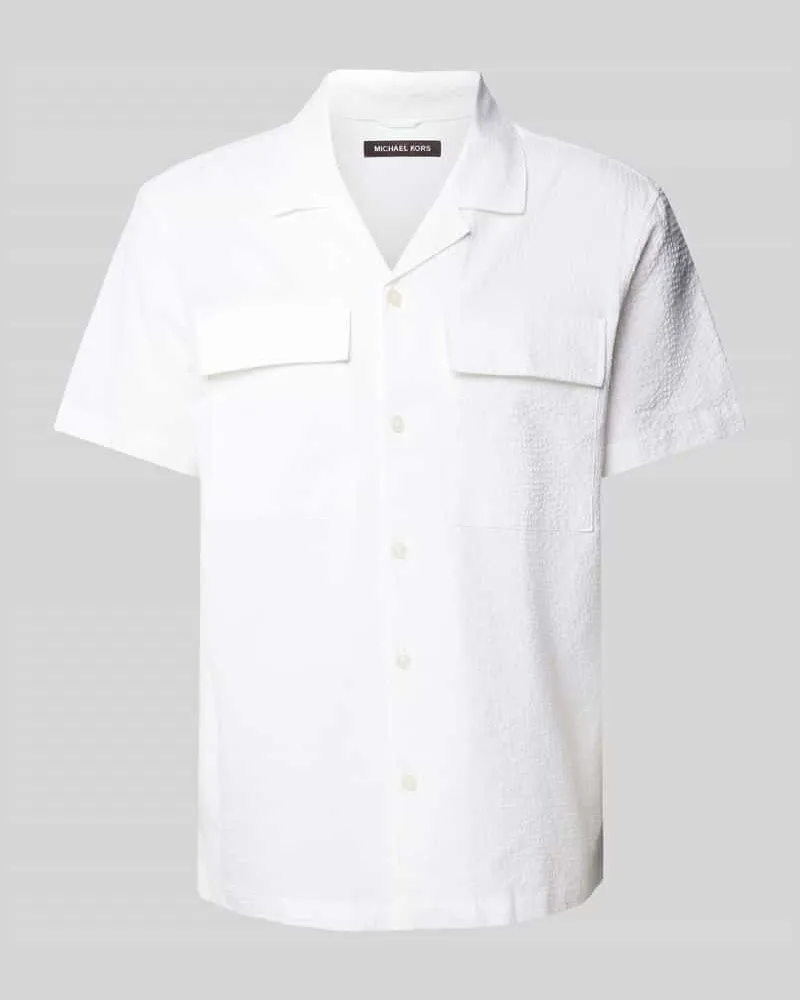 Michael Kors Regular Fit Freizeithemd mit Brusttaschen Weiss