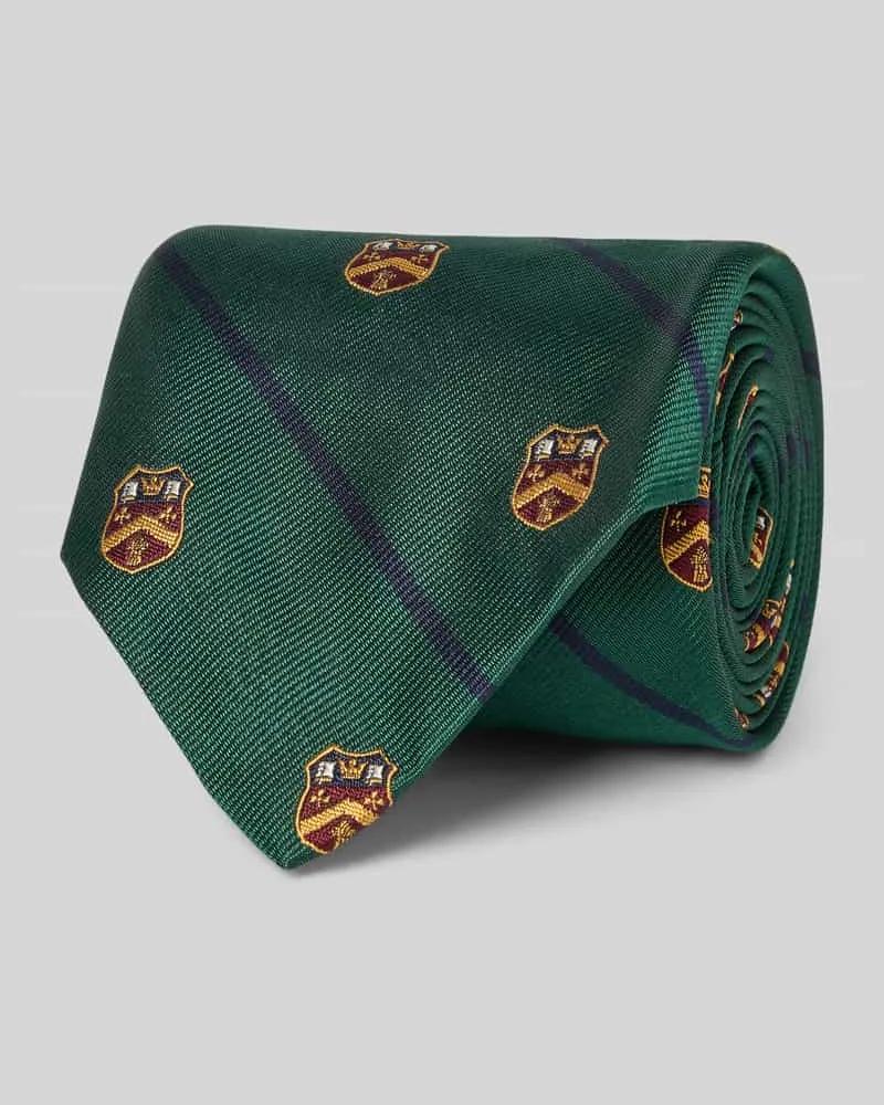 Ralph Lauren Krawatte aus Seide im Allover-Look Dunkelgruen