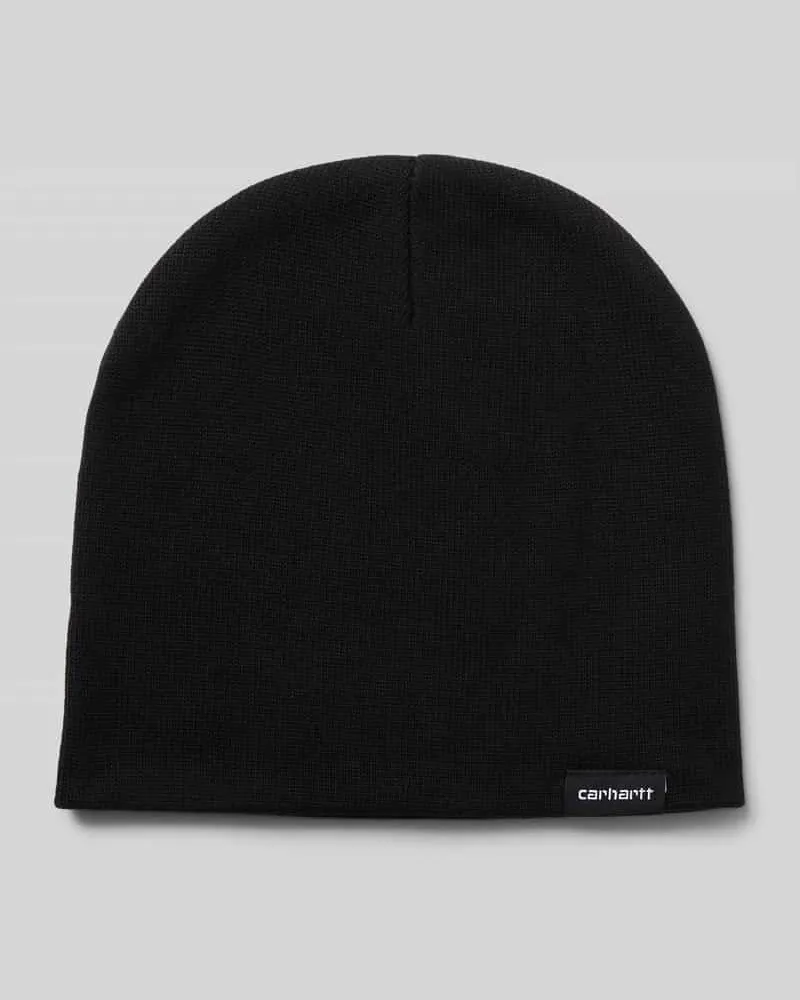 Carhartt WIP Beanie mit Label-Patch Modell 'SCRIPTER Black