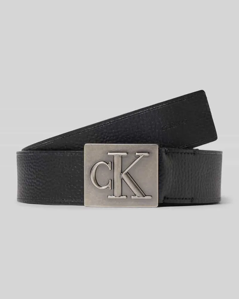 Calvin Klein Gürtel aus echtem Rindsleder Black