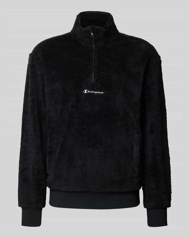 Champion Sweatshirt mit Stehkragen Black