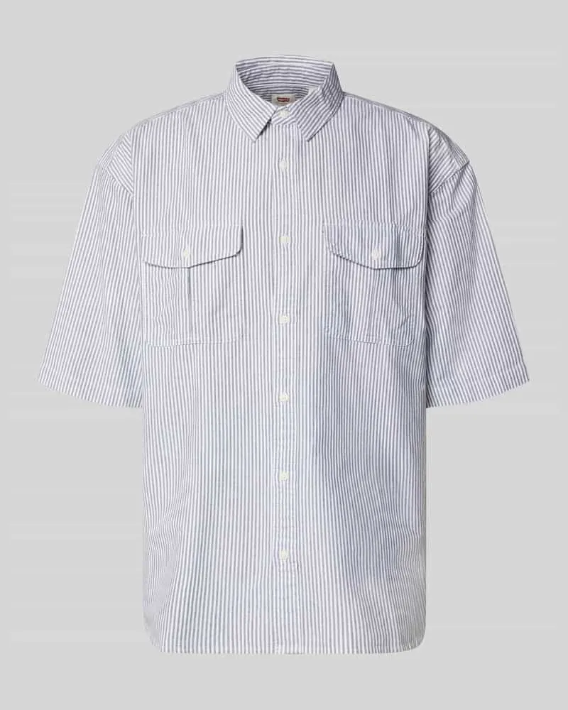 Levi's Loose Fit Freizeithemd aus reiner Baumwolle Modell 'PACIFICA Mittelgrau