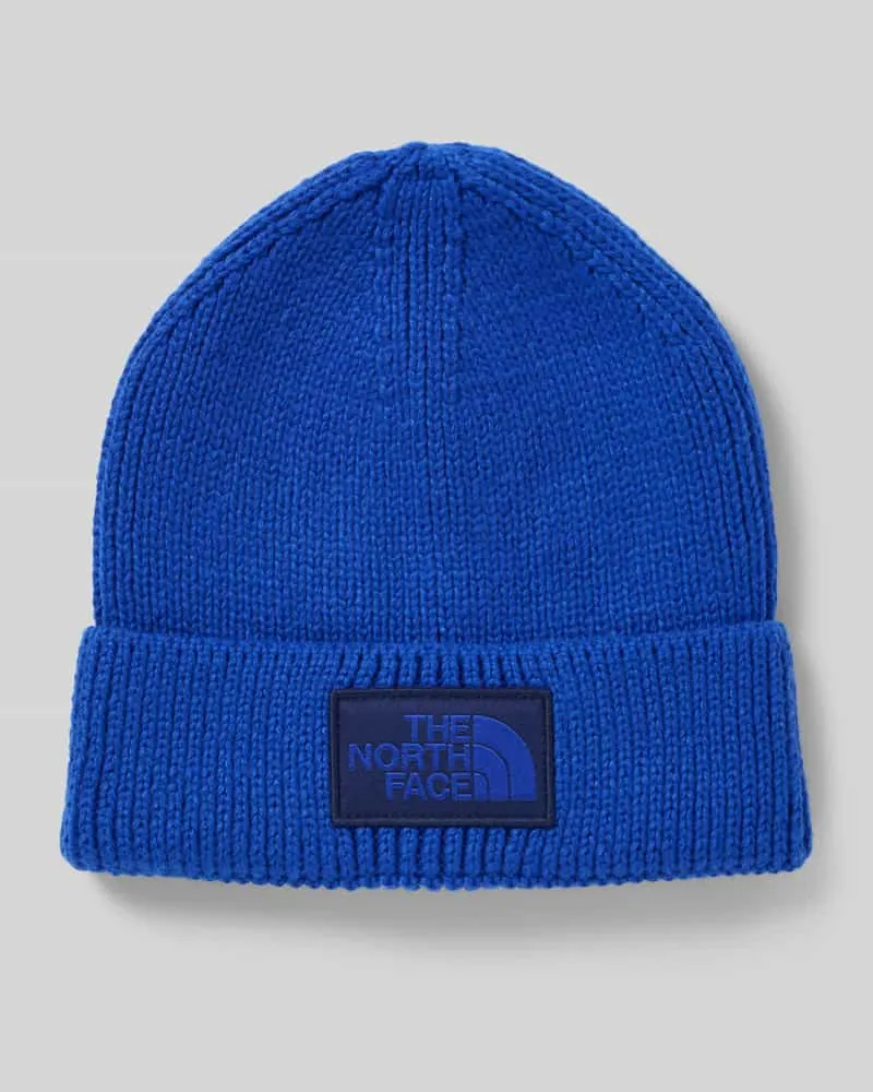 The North Face Beanie in Strick-Optik mit Logo-Patch Modell 'Box Royal