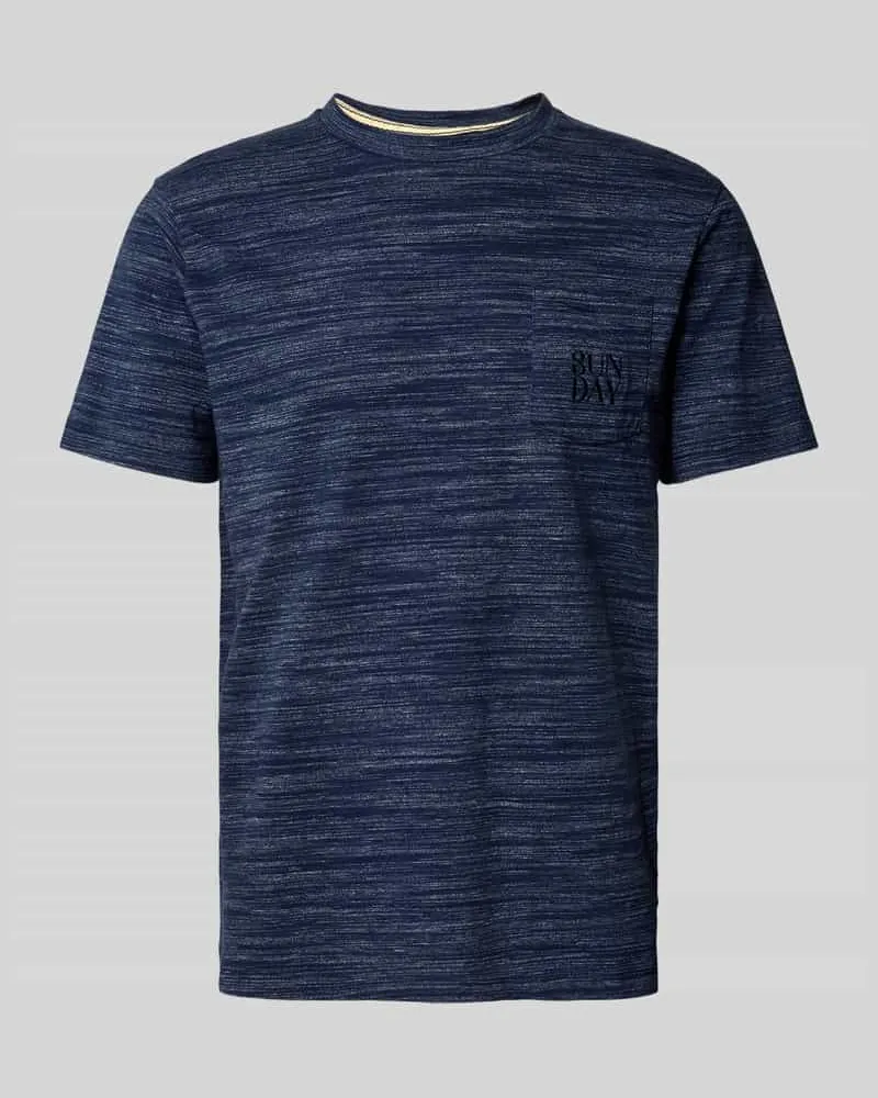Blend T-Shirt mit Motiv-Stitching Modell 'UEFFI 