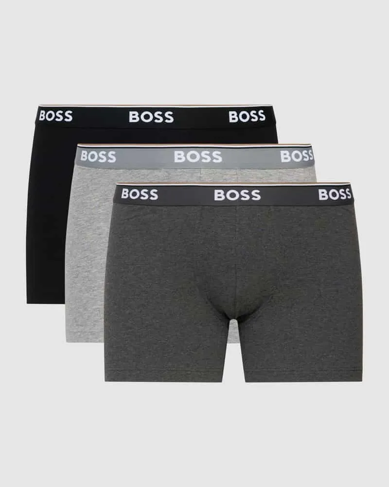 HUGO BOSS Trunks mit Logo-Bund im 3er-Pack Modell 'Power 