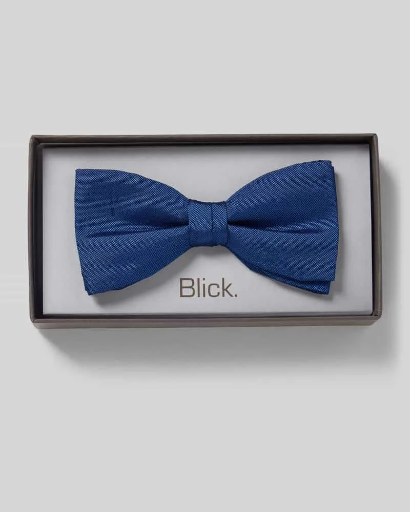 Blick Fliege aus Seide Marine