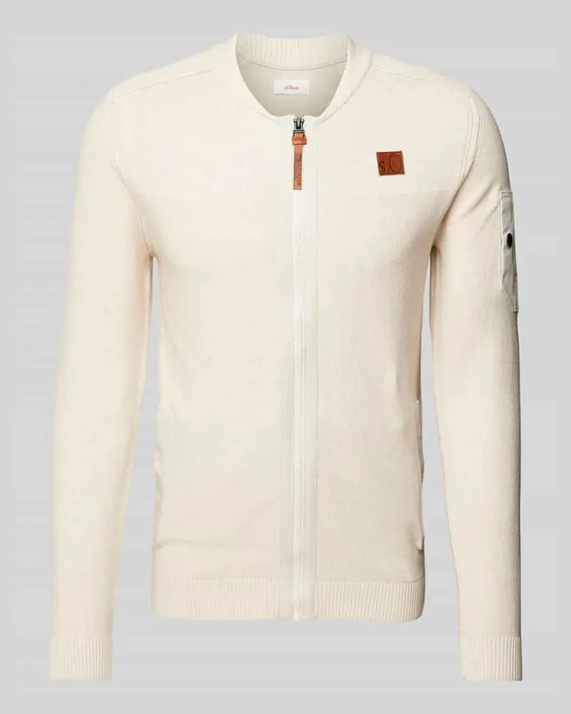 S.Oliver Regular Fit Strickjacke aus reiner Baumwolle 