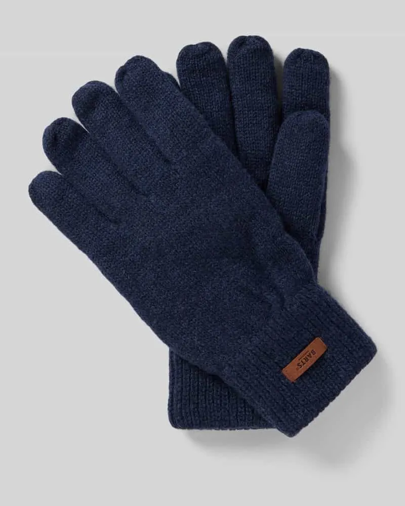 Barts Handschuhe mit Label-Detail Modell 'HAAKON Marine