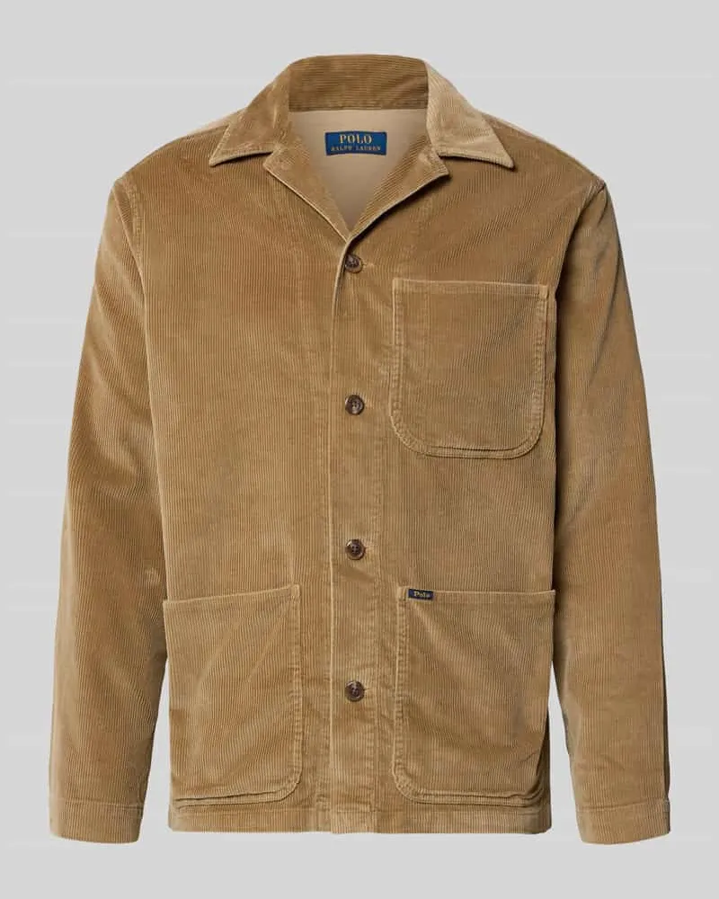 Ralph Lauren Hemdjacke mit Reverskragen Khaki