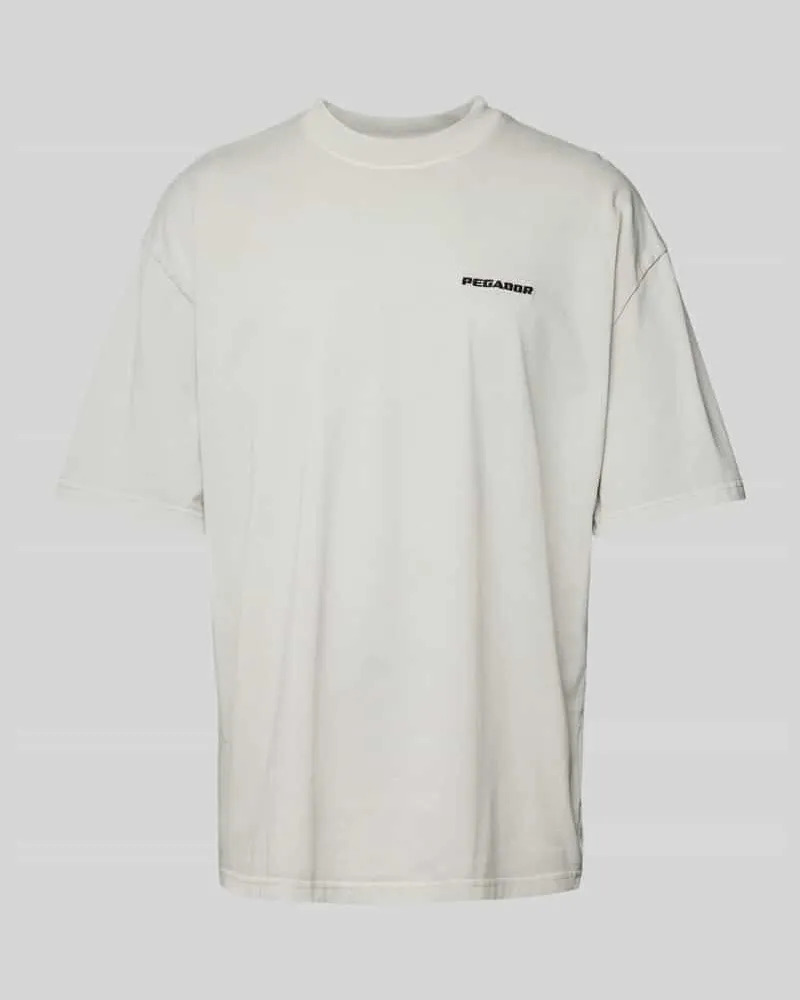 PEGADOR Oversized T-Shirt mit Label-Stitching 