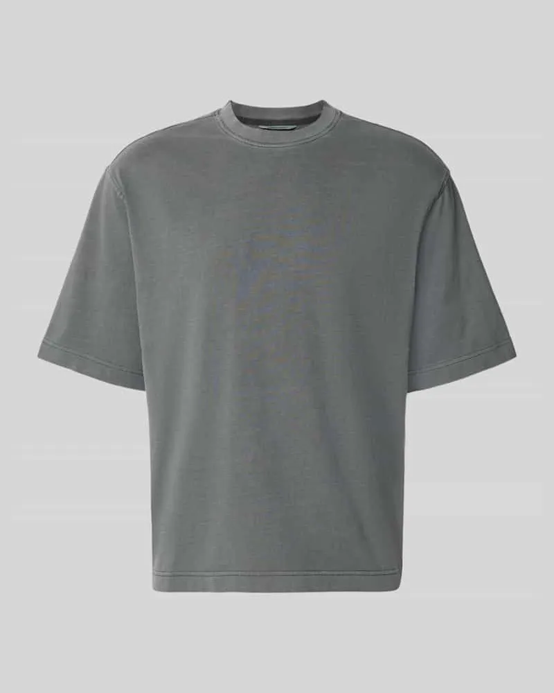 Selected Homme Boxy Fit T-Shirt aus reiner Baumwolle Modell 'CORY Dunkelgrau