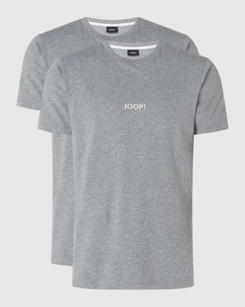 JOOP! T-Shirt aus Baumwolle im 2er-Pack Mittelgrau