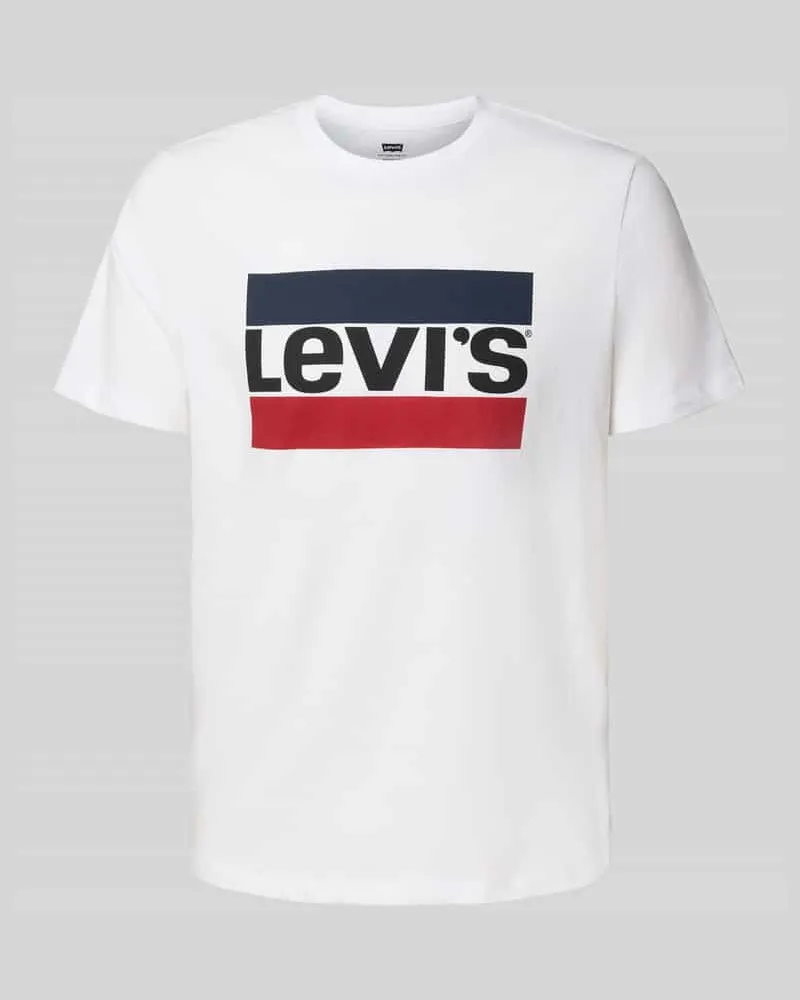 Levi's T-Shirt mit Label-Print und Rundhalsausschnitt 
