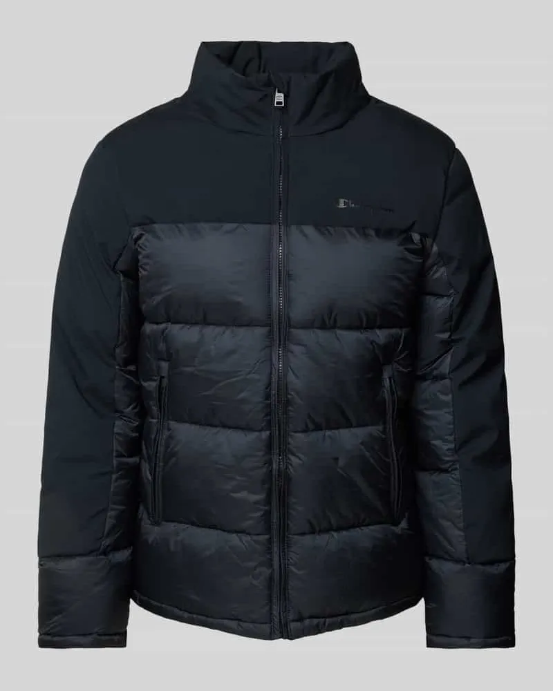 Champion Steppjacke mit Label-Print Black