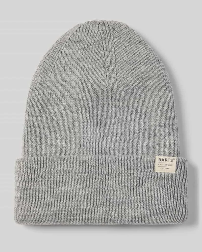 Barts Mütze mit Label-Detail Modell 'KINABALU Silber