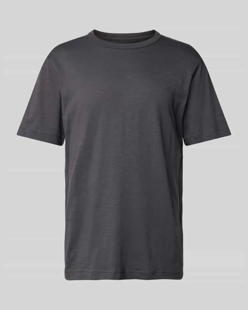 Tom Tailor Regular Fit T-Shirt aus reiner Baumwolle mit gummiertem Logo-Print 