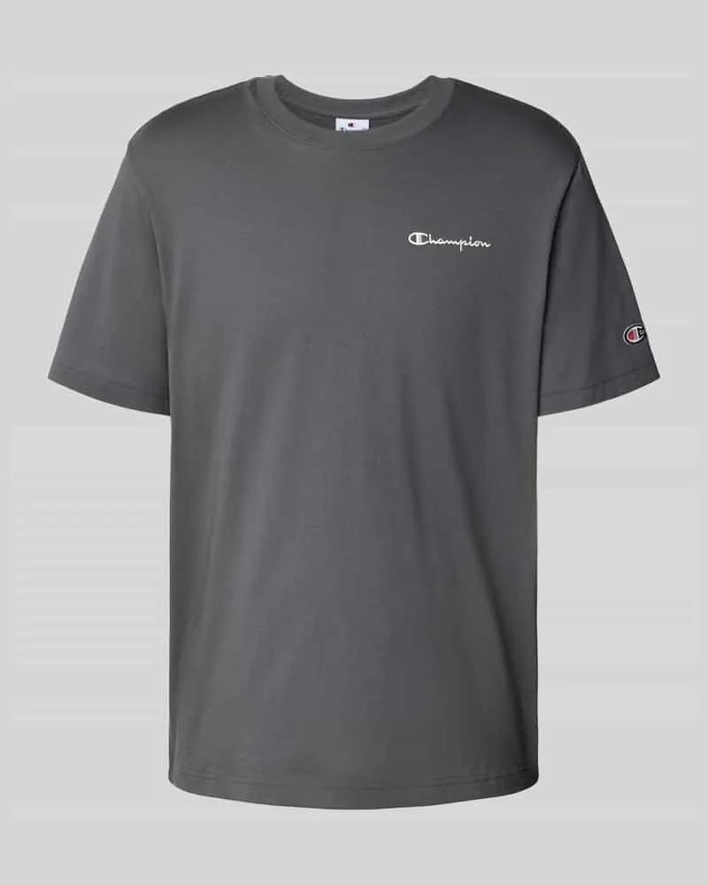 Champion T-Shirt mit Logo-Stitchings und Rundhalsausschnitt 