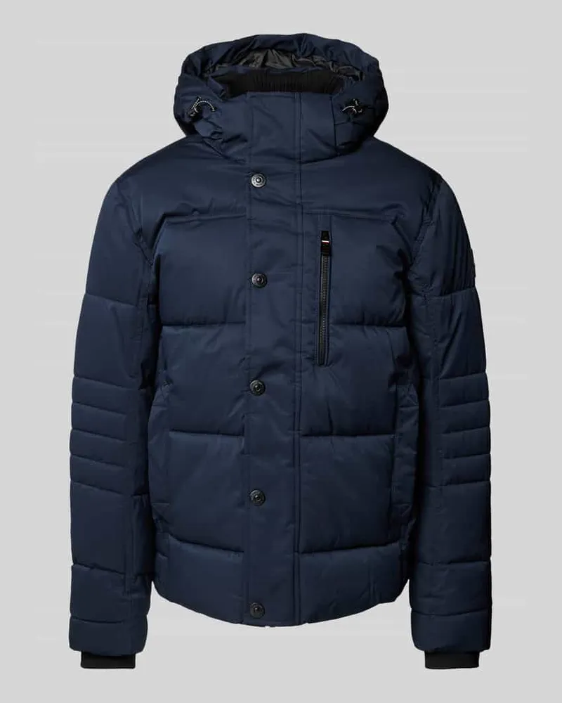Tom Tailor Regular Fit Steppjacke aus atmungsaktivem Material mit abnehmbarer Kapuze 
