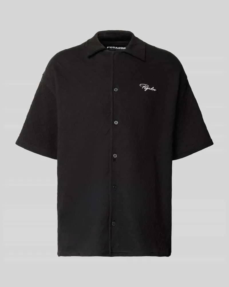 PEGADOR Relaxed Fit Freizeithemd mit Strukturmuster Modell 'Jovren 