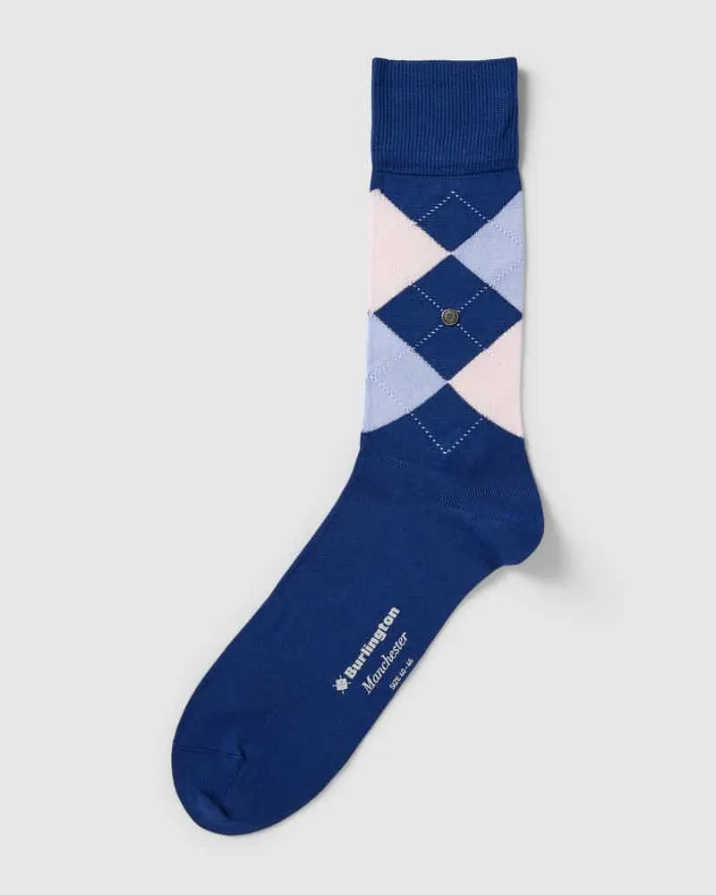 Burlington Socken mit Karomuster Modell 'MANCHESTER 