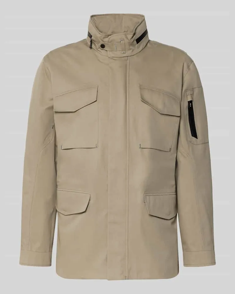 G-Lab Jacke mit Stehkragen und Pattentaschen Modell 'DEFENDER Sand