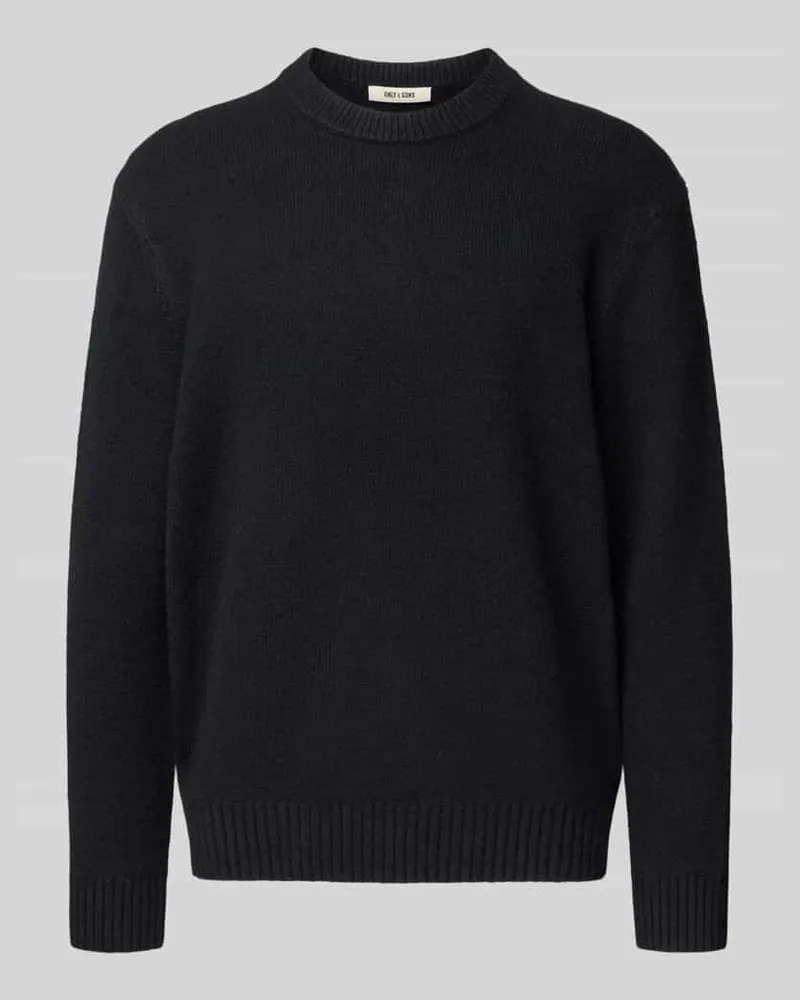 Only & Sons Relaxed Fit Pullover aus Baumwoll-Mix mit Woll-Anteil Modell 'JAMES 