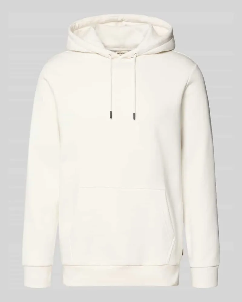 Only & Sons Regular Fit Hoodie aus Baumwoll-Mix Modell 'CERES Weiss