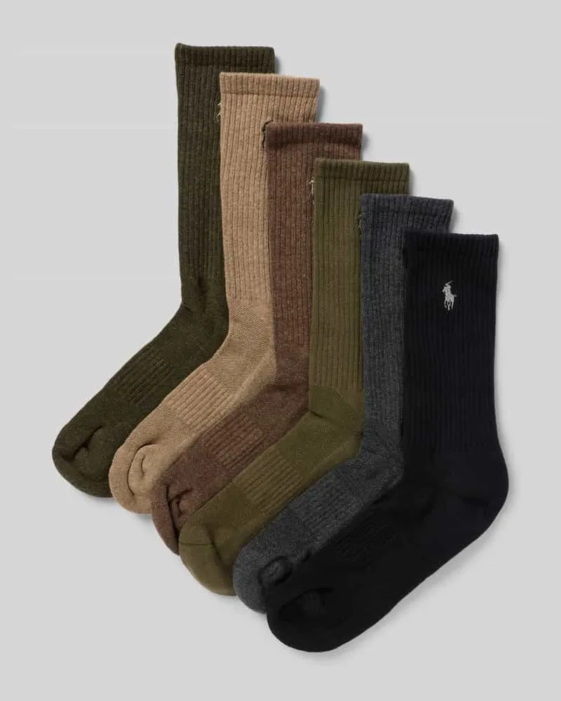 Ralph Lauren Socken aus Baumwoll-Mix im 6er-Pack Modell 'PERFORMANCE Black