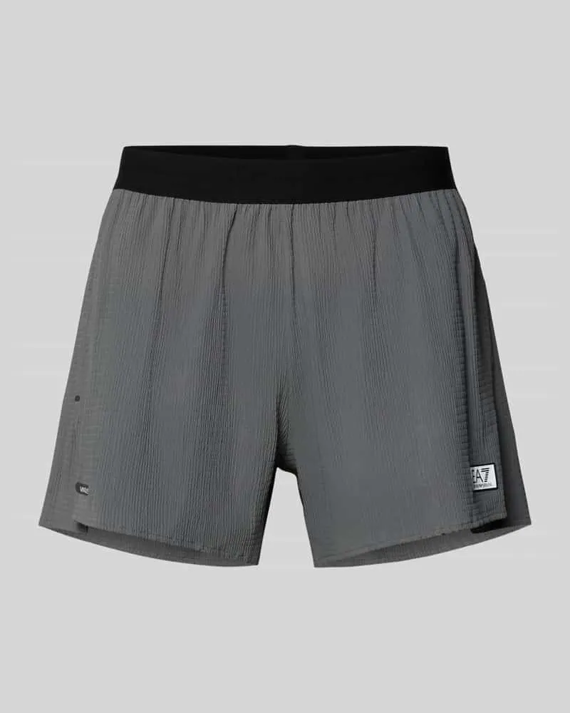 EA7 Relaxed Fit Shorts mit integriertem Slip Mittelgrau