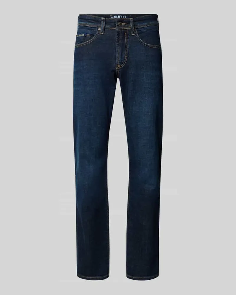 MAC Jeans Straight Leg Jeans im 5-Pocket-Design Dunkelblau