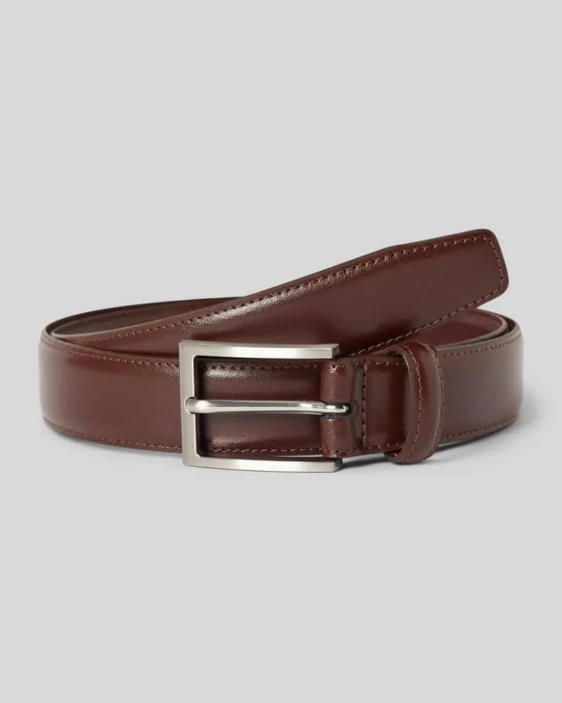 McNeal Ledergürtel aus Leder-Mix Mittelbraun