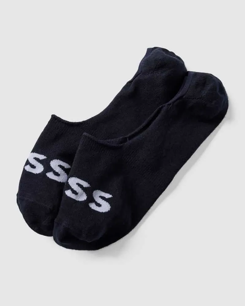 HUGO BOSS Füßlinge mit Label-Print im 2er-Pack 
