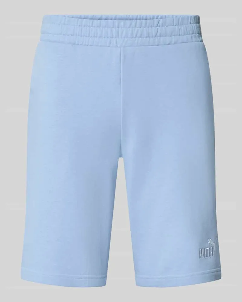 Puma Shorts mit Logo und elastischem Bund Hellblau