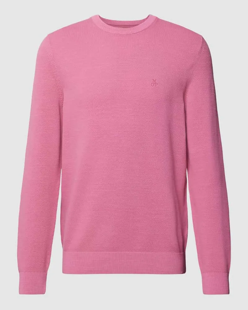 Marc O'Polo Strickpullover mit Label-Stitching 