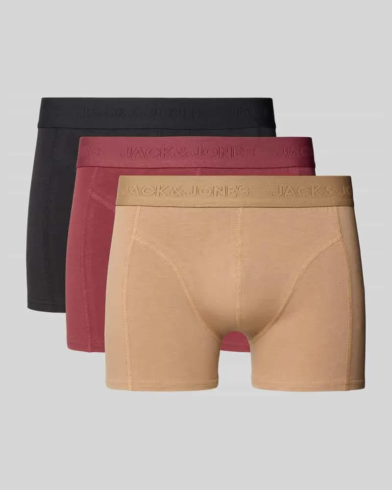 Jack & Jones Trunks mit Label-Bund Modell 'JACORDINARY' im 3er-Pack 