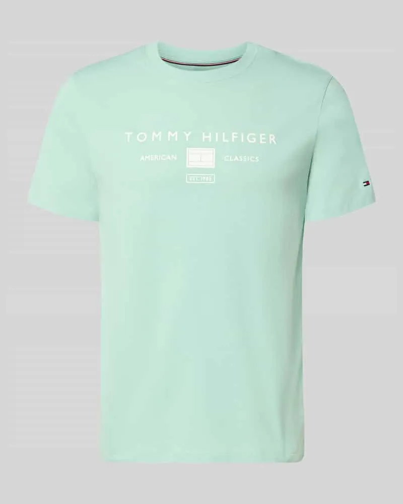 Tommy Hilfiger Regular Fit T-Shirt aus reiner Baumwolle Mint