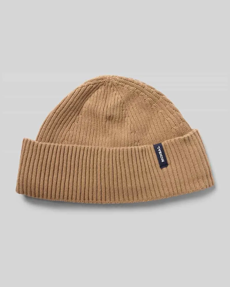 McNeal Beanie mit Label-Detail Sand