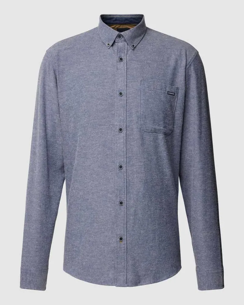 Lindbergh Freizeithemd mit Label-Detail Royal