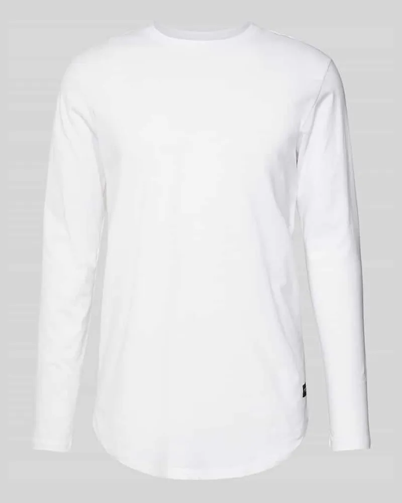 Jack & Jones Longsleeve mit geripptem Rundhalsausschnitt Modell 'ENOA 