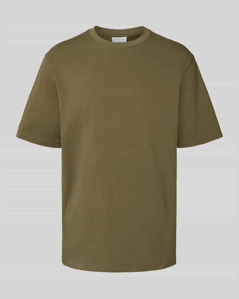 Lindbergh Oversized T-Shirt mit Rundhalsausschnitt Khaki