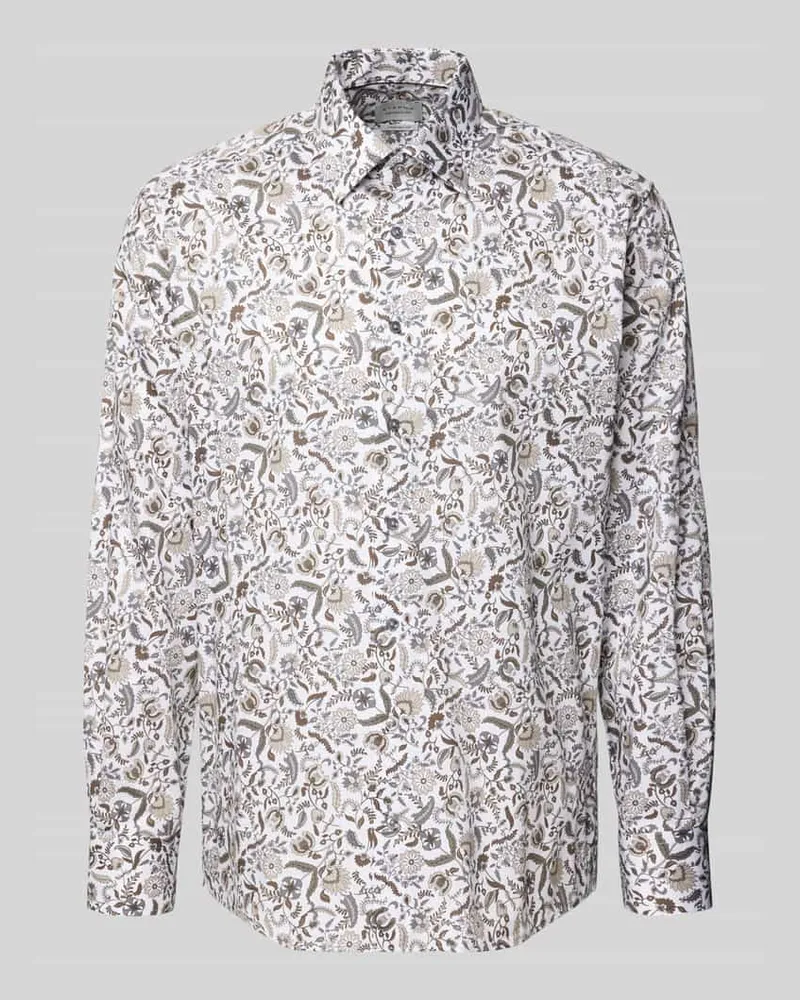 Eterna Comfort Fit Business-Hemd aus Bauwolle mit Kentkragen Sand