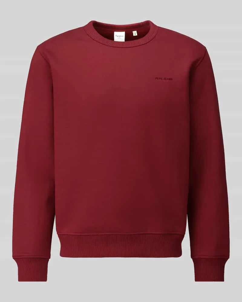 Pepe Jeans Regular Fit Sweatshirt Modell 'Jefferson Bordeaux